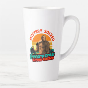 Mystery löste alle Lieben Kaffee Funny Bigfoot Milchtasse