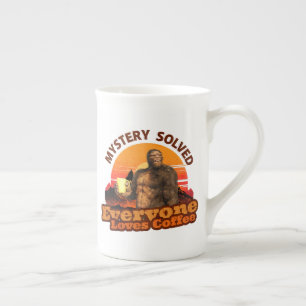 Mystery löste alle Lieben Kaffee Funny Bigfoot Prozellantasse
