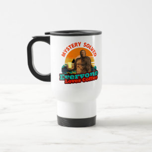 Mystery löste alle Lieben Kaffee Funny Bigfoot Reisebecher