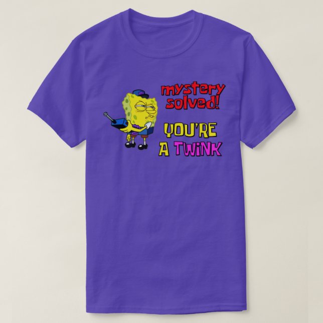 Mystery Löved You A Twink Funny Gay Meme T-Shirt (Design vorne)