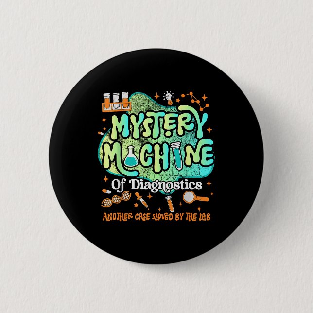 Mystery Machine of Diagnostics Labrador Week 2025  Button (Vorderseite)