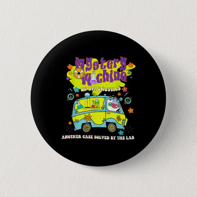 Mystery Machine of Diagnostics Labrador Week 2025  Button (Vorderseite)