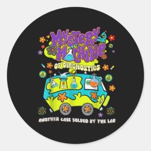 Mystery Machine of Diagnostics Labrador Week 2025 Runder Aufkleber