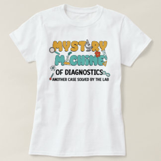 Mystery Machine Science Labrador Funny Microbiolog T-Shirt