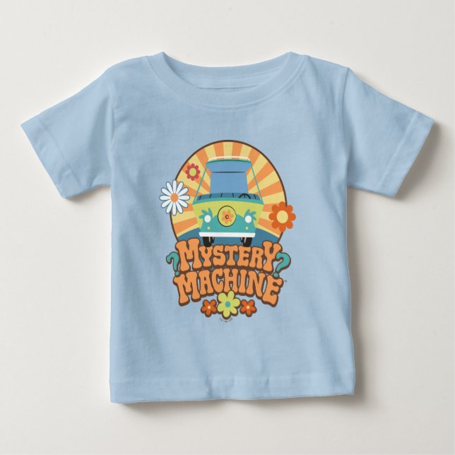 Mystery Machine Van Floral Graphic Baby T-shirt (Vorderseite)