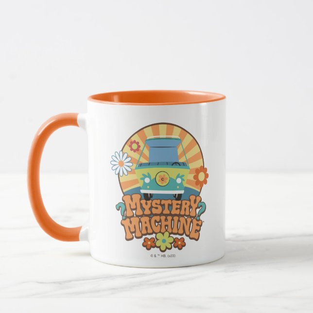 Mystery Machine Van Floral Graphic Tasse (Links)