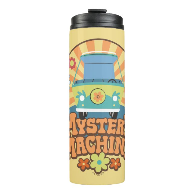 Mystery Machine Van Floral Graphic Thermosbecher (Vorderseite)