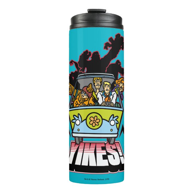 Mystery Machine "Yikes!" Graphic Thermosbecher (Vorderseite)