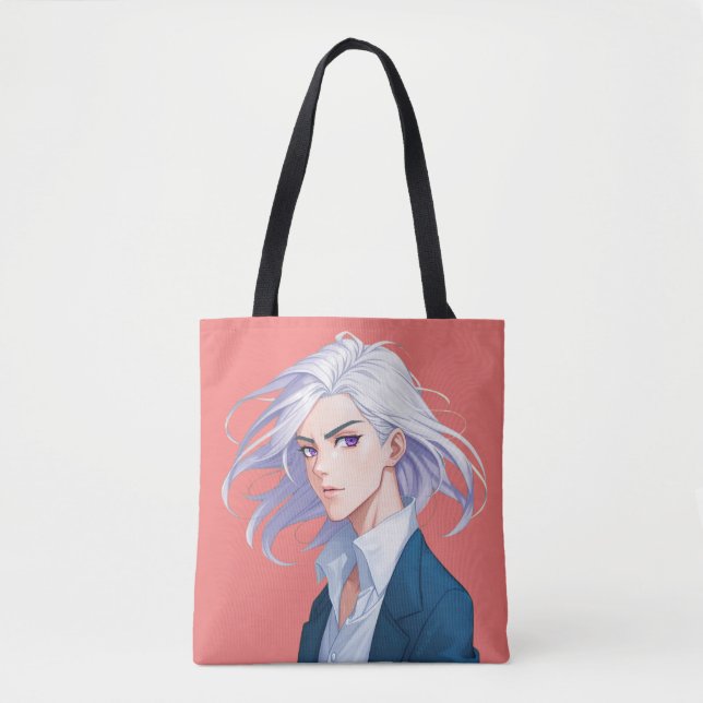 Mystery Man Japanese Anime Art Totbeutel Tasche (Vorderseite)