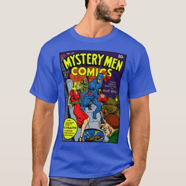 Mystery Men Comic T - Shirt der 1940er Jahre (Vorderseite)