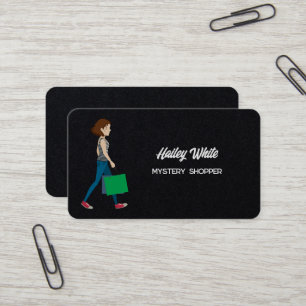 Mystery Secret Shopper Business Card Visitenkarte
