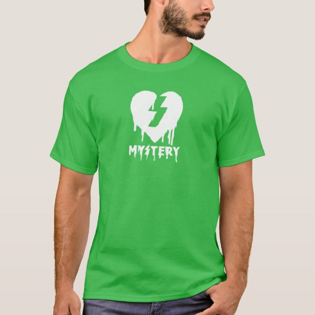 Mystery Skateboards sprühen Herz T-Shirt (Vorderseite)