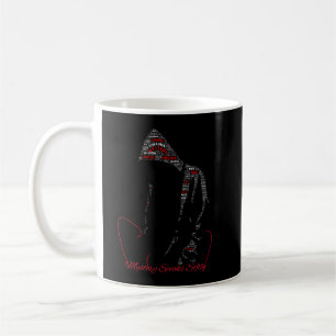 Mystery Spricht Leise Rabe Typografie Gothic Kaffeetasse