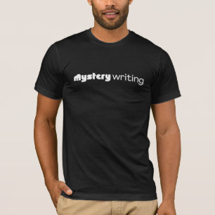 Mystery Writing Customizable T - Shirt - White Sch