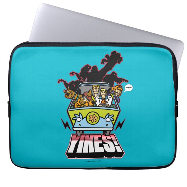 Mystery Yikes-Maschine! Grafiken Laptopschutzhülle (Vorderseite)
