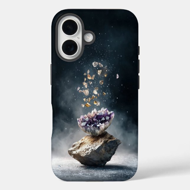 Mystic Amethyst Stones Phone Case (Rückseite)