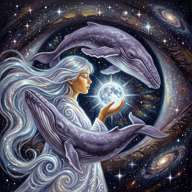 Mystic Angel Portrait Poster (Créateur téléchargé)