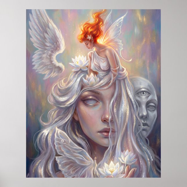 Mystic Angel Portrait Poster (Vorne)