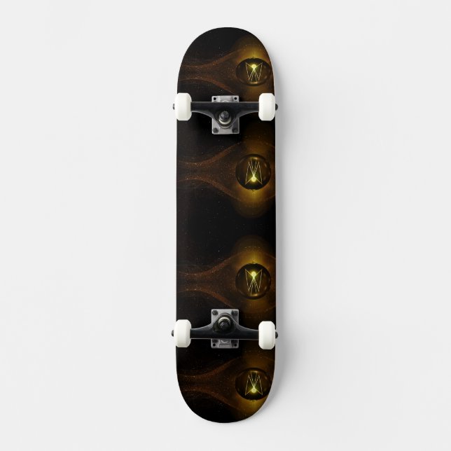 Mystic Angelic Lights Liebe Night Light Skateboard (Vorderseite)