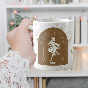 Mystic Aries Zodiac Stars Horoscope Kaffeetasse
