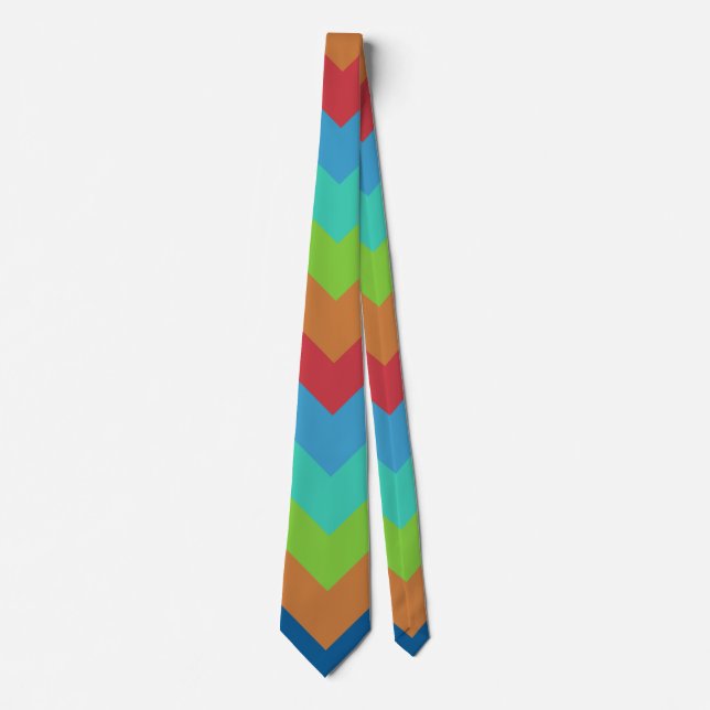 Mystic Arrow Striping Muster Krawatte (Vorderseite)