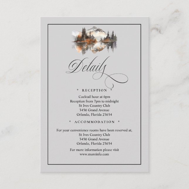 Mystic Autumn QR Code Enclosure Card Begleitkarte (Vorderseite)