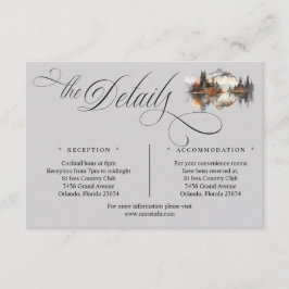 Mystic Autumn Script Details Enclosure Card Begleitkarte