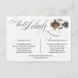 Mystic Autumn Script Details Enclosure Card Begleitkarte