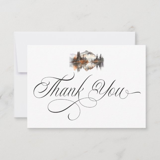 Mystic Autumn Thank You Card Dankeskarte (Vorderseite)