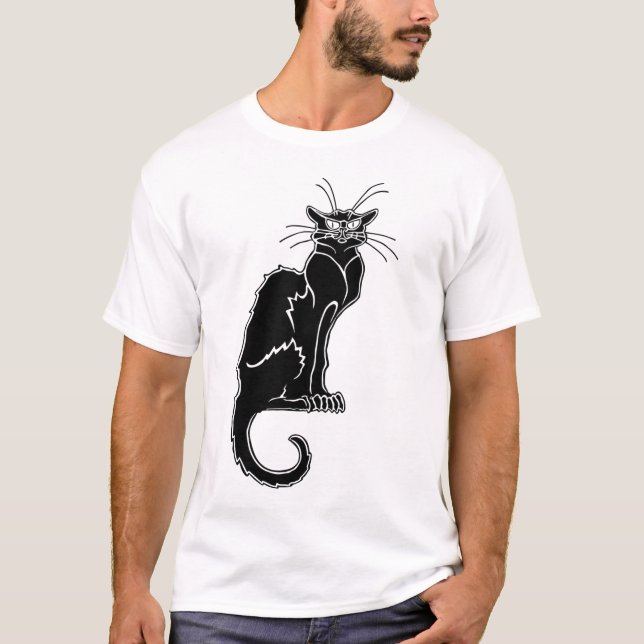 Mystic Black Cat – Silhouette of Shadow" T-Shirt (Vorderseite)