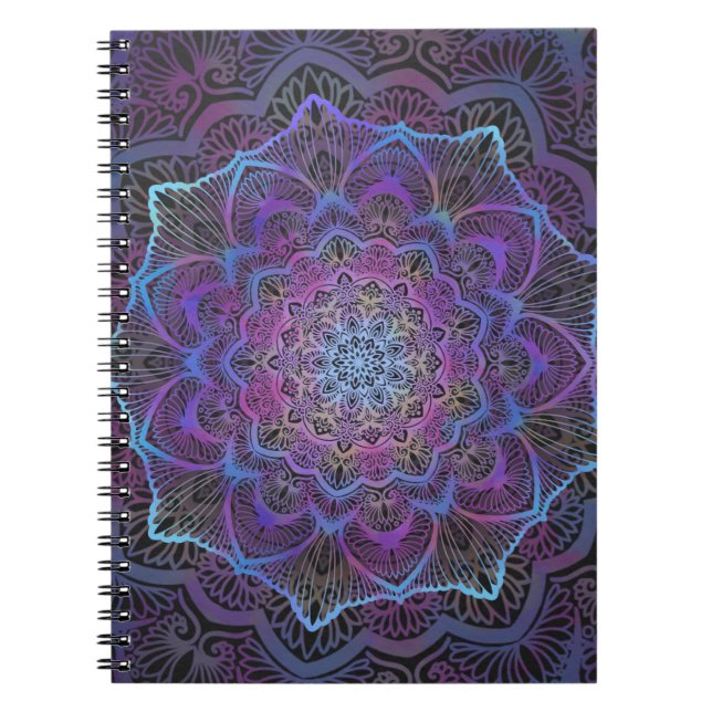 Mystic Bloom Mandala Notizblock (Vorderseite)