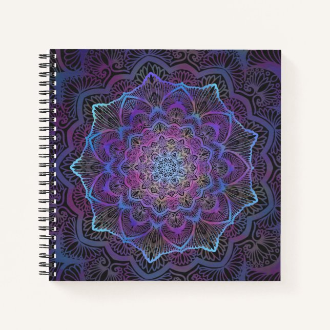 Mystic Bloom Mandala Notizbuch (Vorderseite)