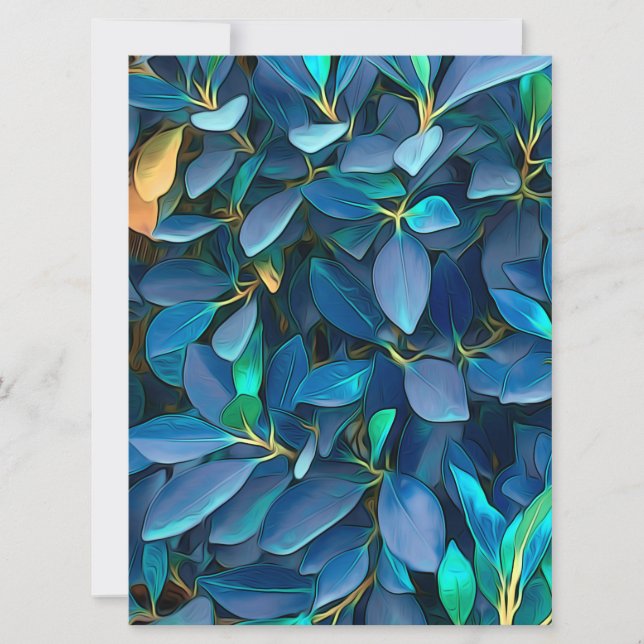 Mystic Blue Blätter (Vorderseite)