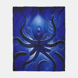 "Mystic Blue Octopus Blanket** Fleecedecke