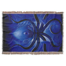 "Mystic Blue Octopus wirft Blanket**