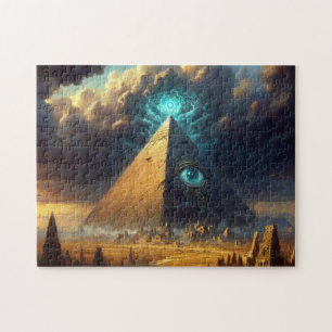 Mystic Blue Pyramide Art