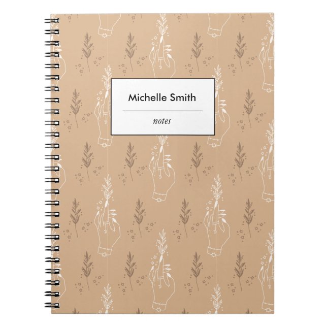 Mystic Bohemisch Beige Notizblock (Vorderseite)