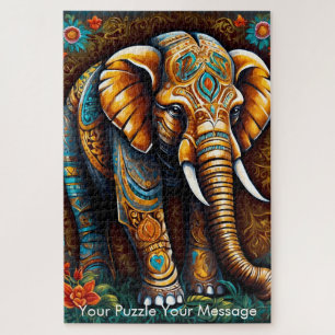 Mystic Boho Elephant Mandala