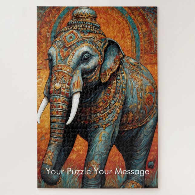 Mystic Boho Elephant Mandala (Vertikal)