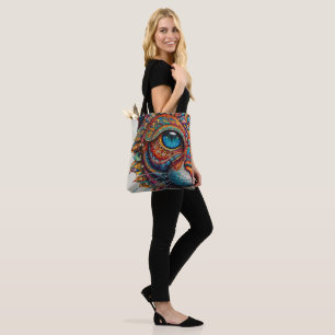 Mystic Boho Feline Mandala Tasche
