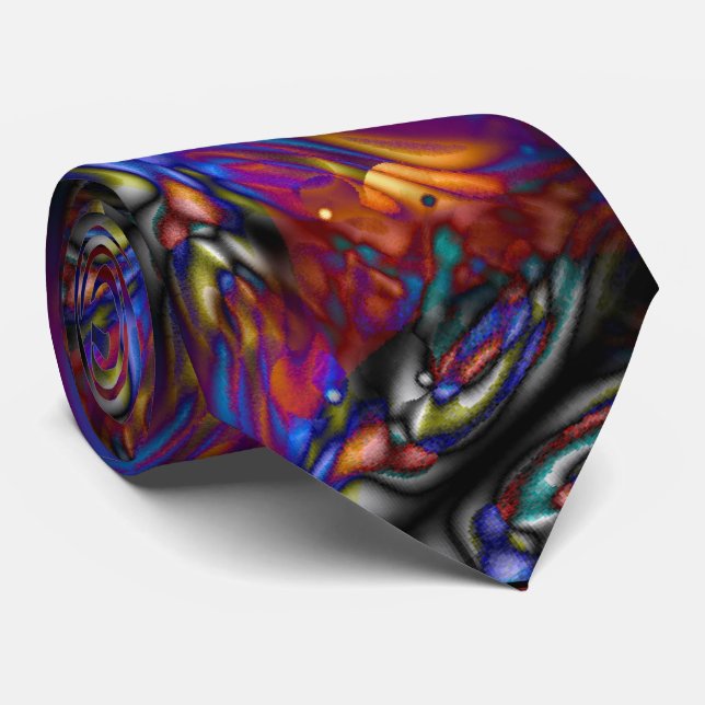 Mystic Butterfly cool moderne abstrakte Kunst Krawatte (Gerollt)