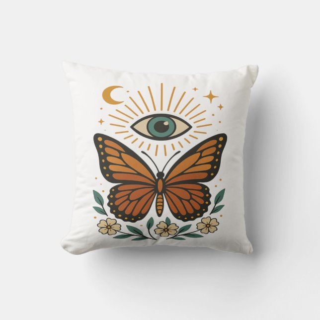 Mystic Butterfly Vision Kissen (Vorderseite)