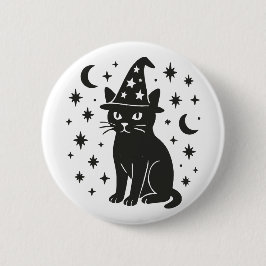 Mystic Cat Button