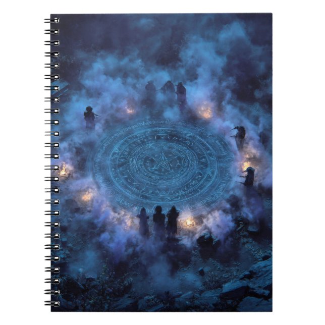 Mystic Circle Arcane Ritual Notebook Notizblock (Vorderseite)