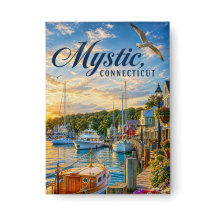 Mystic, Connecticut Hafen Sonnenuntergang