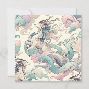 Mystic Elegance: Pastel Kirin Whispers Einladung