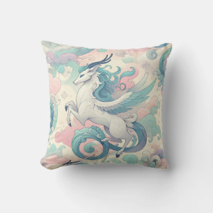 Mystic Elegance: Pastel Kirin Whispers Kissen