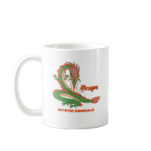Mystic Emerald Drachen Kaffeetasse – Fantasy Kreat