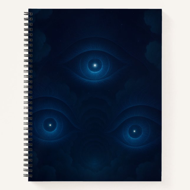 Mystic Energy Eyes Notebook Notizbuch (Vorderseite)