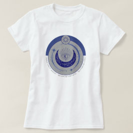 Mystic Eye & Crescent Moon - Latin Occult Symbol T-Shirt